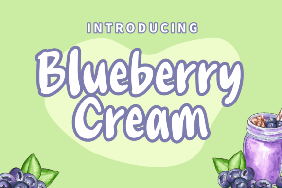 Blueberry Cream Font Poster 1