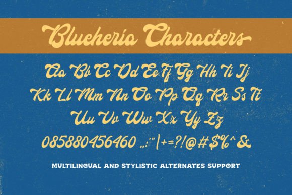 Blueheria Font Poster 5