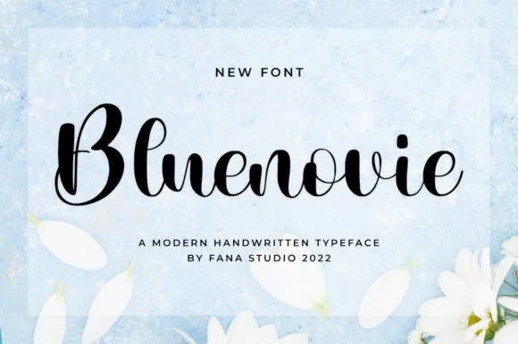 Bluenovie Font Bluenovie Font Poster 1