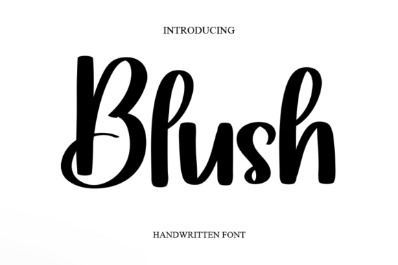 Blush Font Poster 1