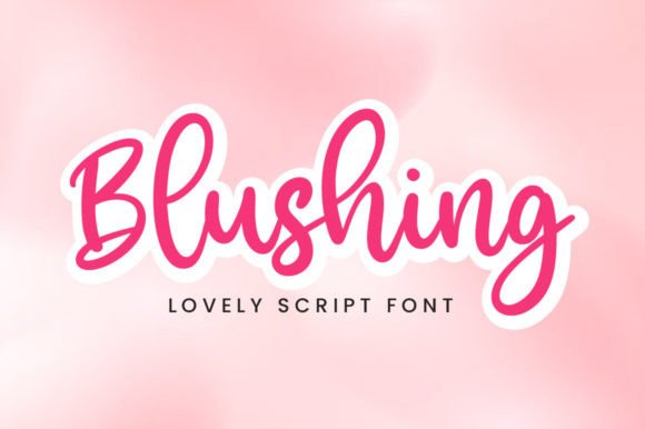 Blushing Font