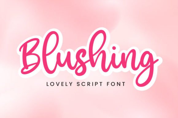 Blushing Font Poster 1