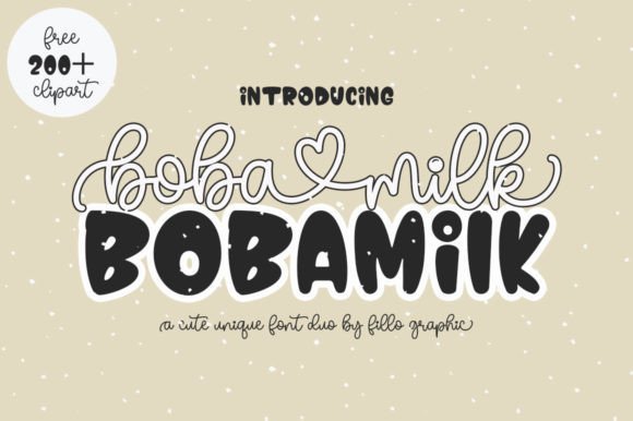 Boba Milk Font