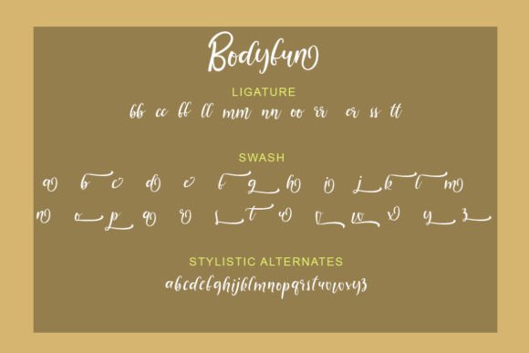 Bodyfun Font Poster 6