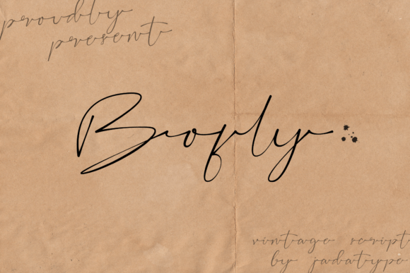 Bofly Font Poster 1
