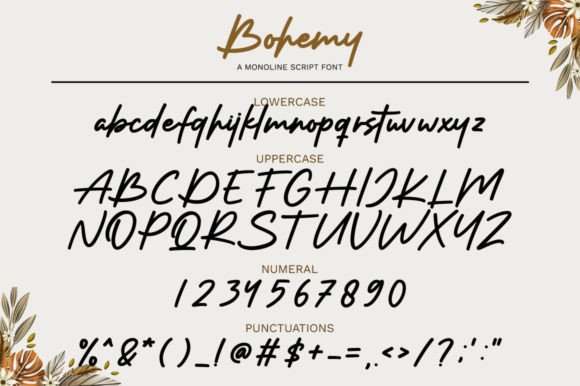 Bohemy Font Poster 7