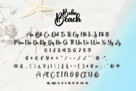 Boho Beach Font Poster 8