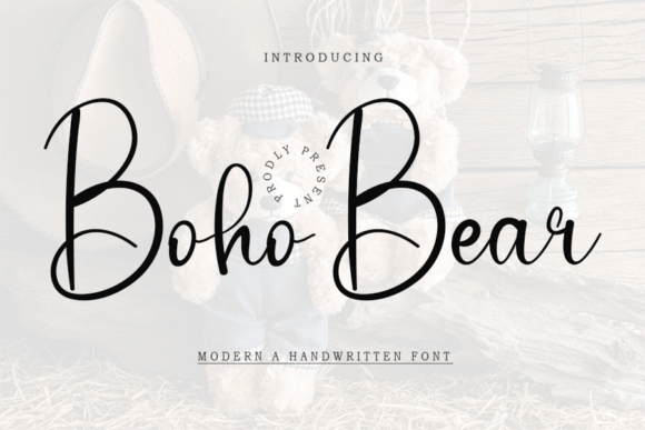 Boho Bear Font Poster 1