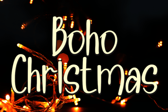 Boho Christmas Font Boho Christmas Font Poster 1