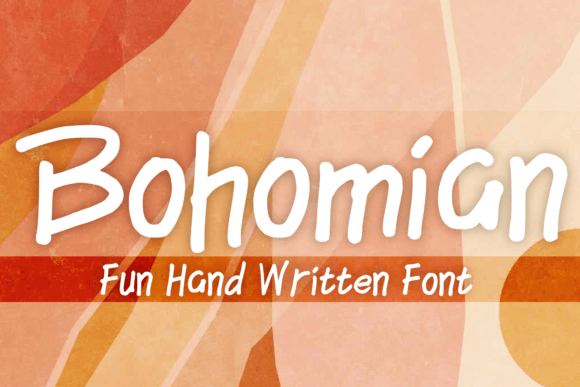 Bohomian Font Bohomian Font Poster 1