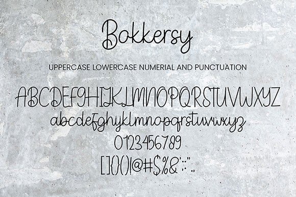 Bokkersy Font Poster 5