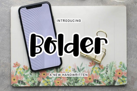 Bolder Font Poster 1