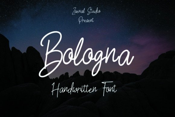 Bologna Font Poster 1