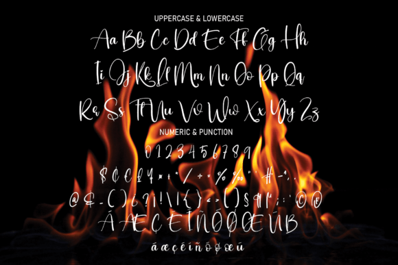 Bonfire Font Poster 7