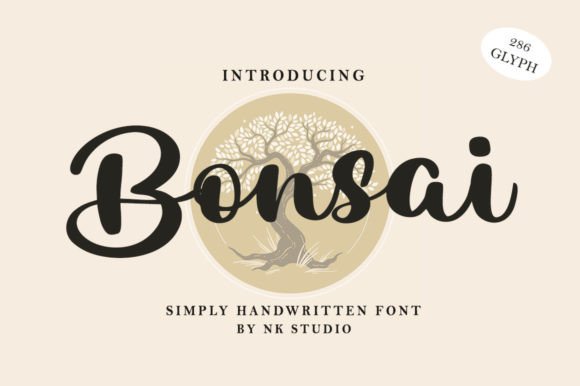 Bonsai Font Poster 1