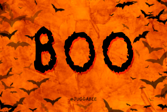 Boo Font Poster 1