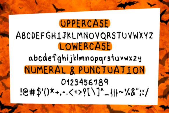 Boo Font Poster 2