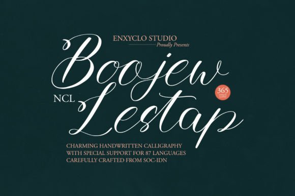 Boojew Lestap Font Poster 1