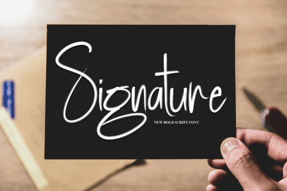 Book Signature Font Poster 2