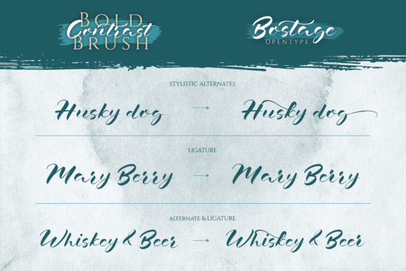 Bostage Font Poster 6