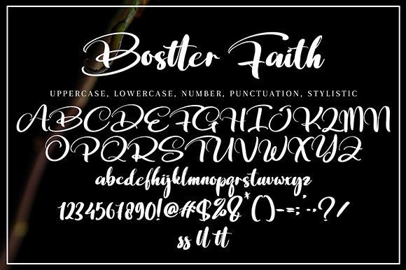 Bostter Faith Font Poster 9