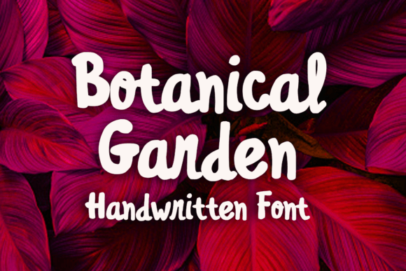 Botanical Garden Font Poster 1