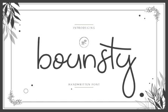 Bounsty Font Poster 1