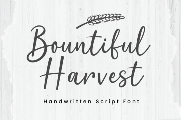 Bountiful Harvest Font Bountiful Harvest Font Poster 1