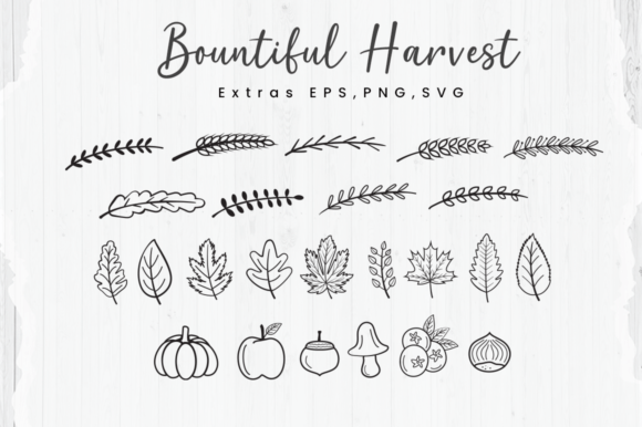Bountiful Harvest Font Poster 8