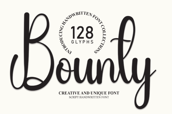 Bounty Font Poster 1