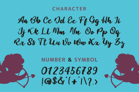 Bow and Love Font Poster 2