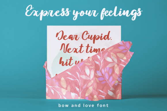 Bow and Love Font Poster 4