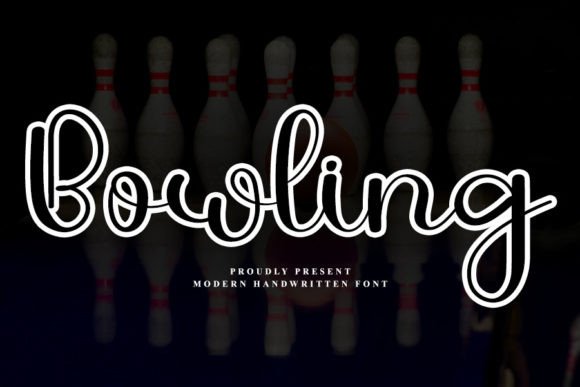 Bowling Font Poster 1