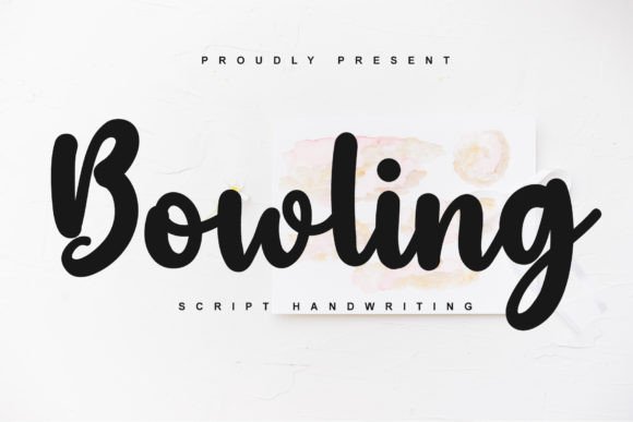 Bowling Font Poster 1