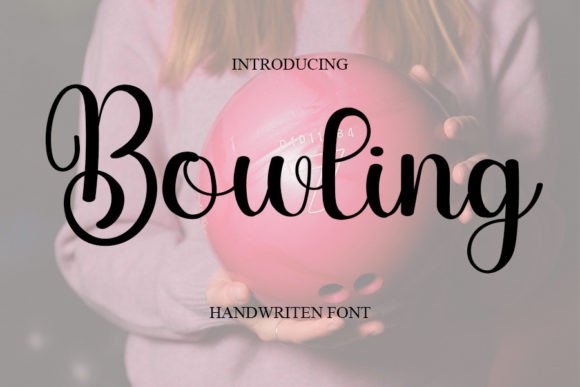 Bowling Font Poster 1