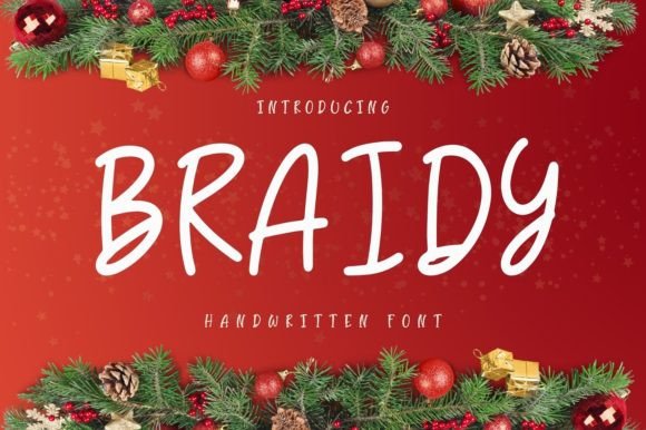 Braidy Font Poster 1