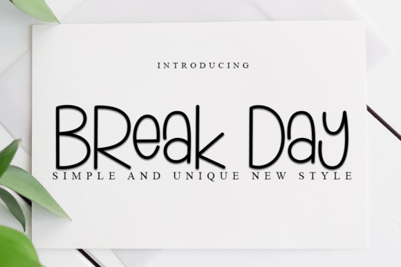 Break Day Font