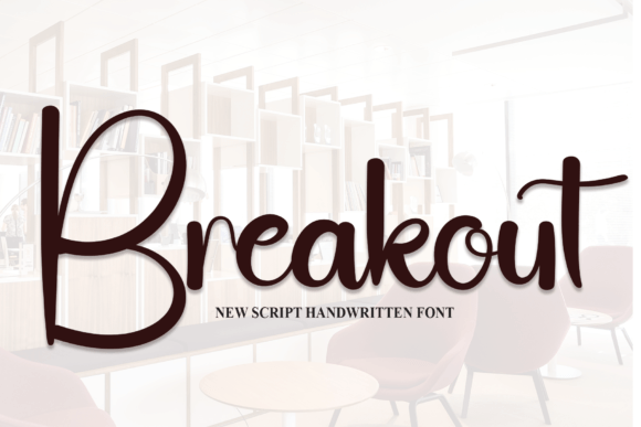 Breakout Font Poster 1