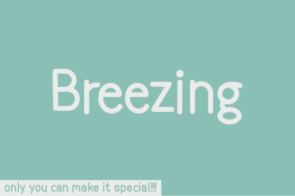 Breezing Font