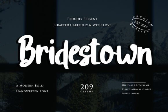 Bridestown Font Poster 1
