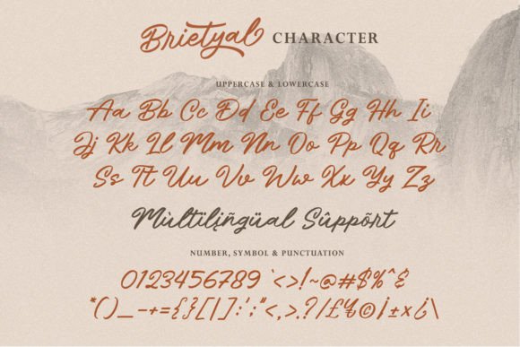 Brietyal Font Poster 6