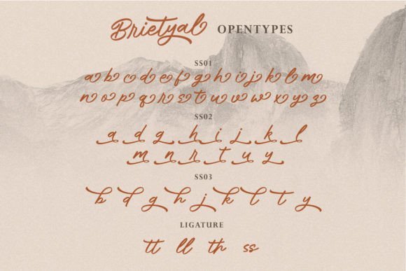 Brietyal Font Poster 7