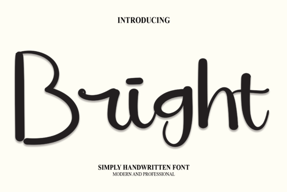 Bright Font Poster 1