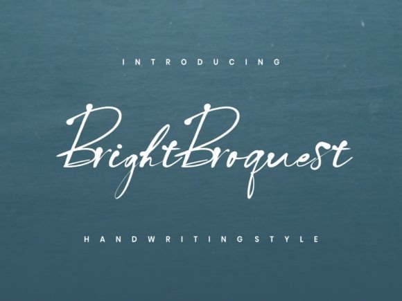 Bright Broquest Font Poster 1