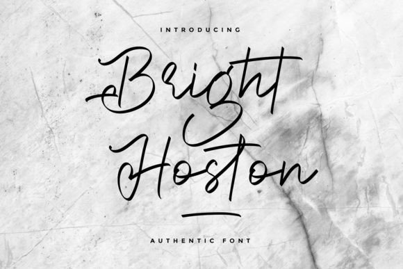 Bright Hoston Font Poster 2
