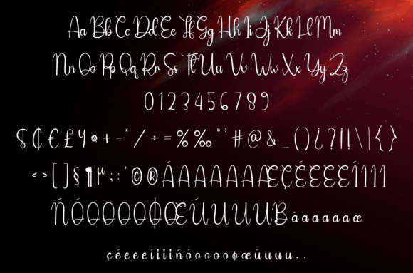 Bright Night Font Poster 7