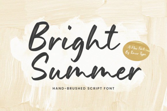 Bright Summer Font Poster 1