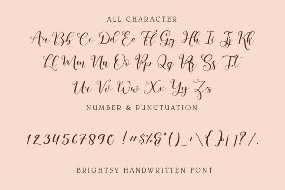 Brightsy Font Poster 5