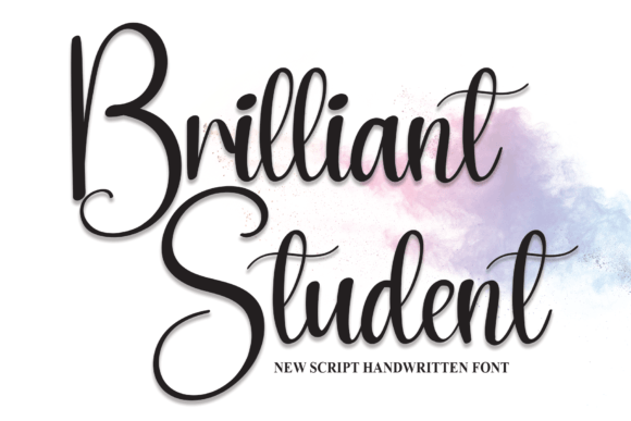 Brilliant Student Font Poster 1