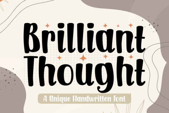 Brilliant Thought Font Poster 1